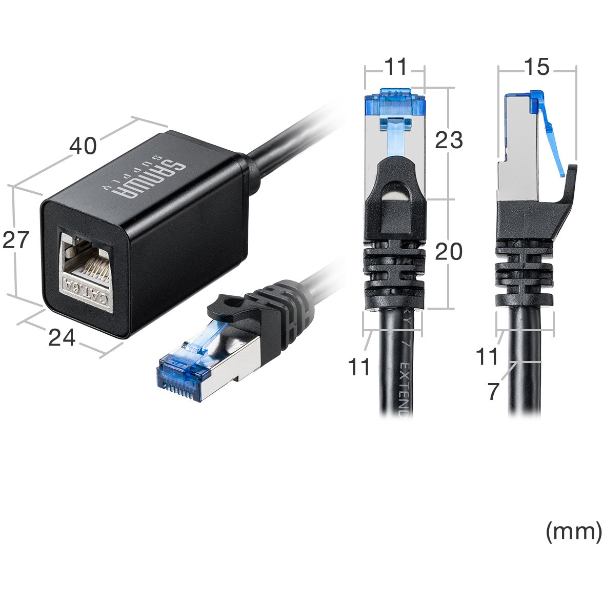 ★LANケーブル★Cat6A 500m★ Amazon.co.jp: サンワダイレクト LANケーブル 50cm CAT6A ツメ折れ防止