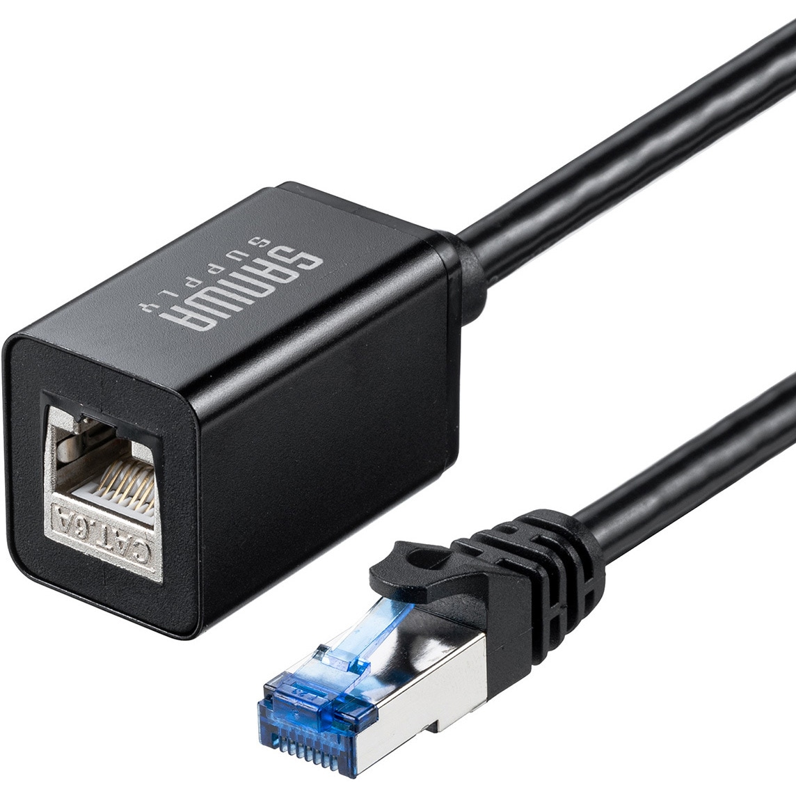 500-LAN6AEX-01 LANケーブル サンワダイレクト ブラック色 1m 1本 500