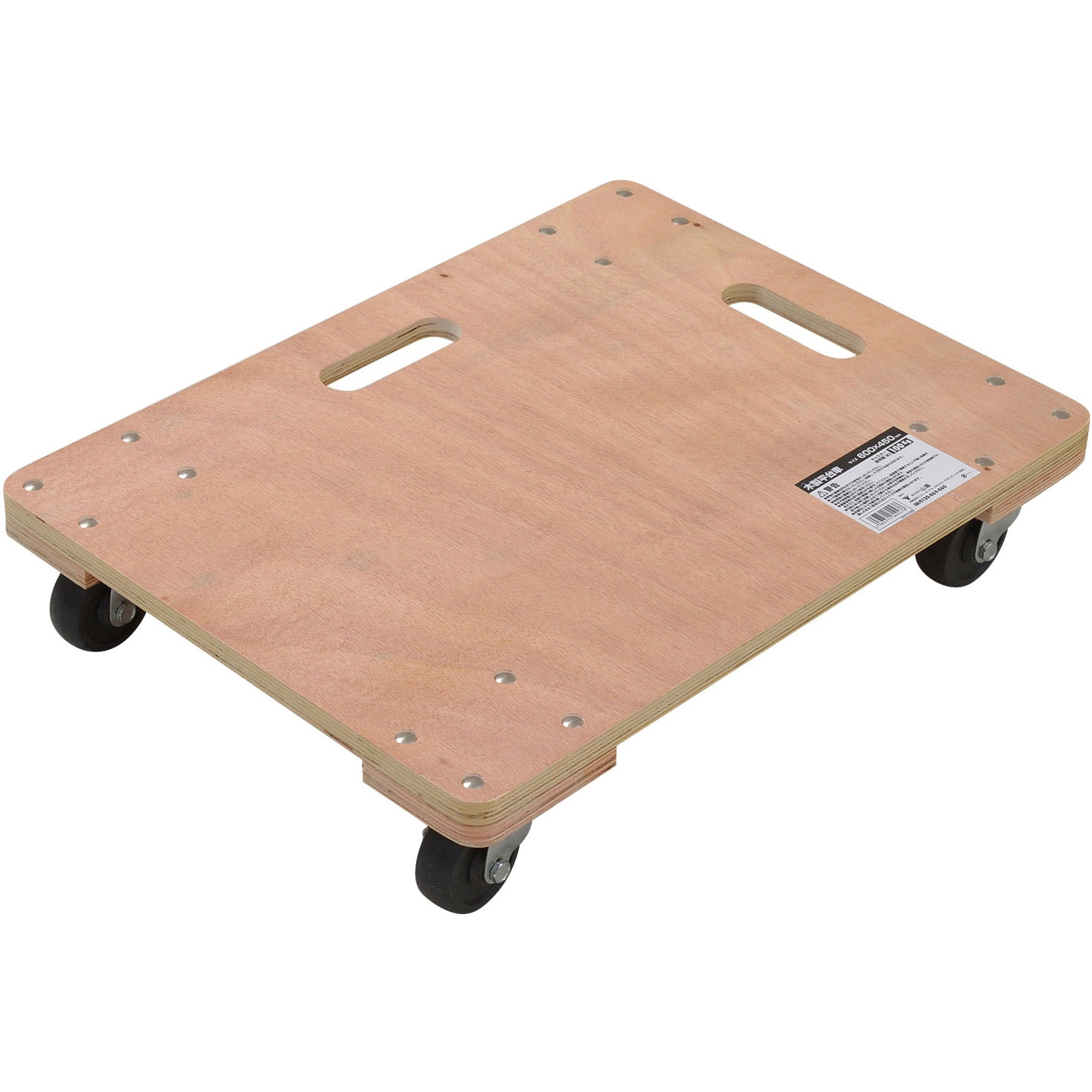WD-6045 4 木製平台車 YAMAZEN(山善) 木材製 荷重100kg ナイロン車輪