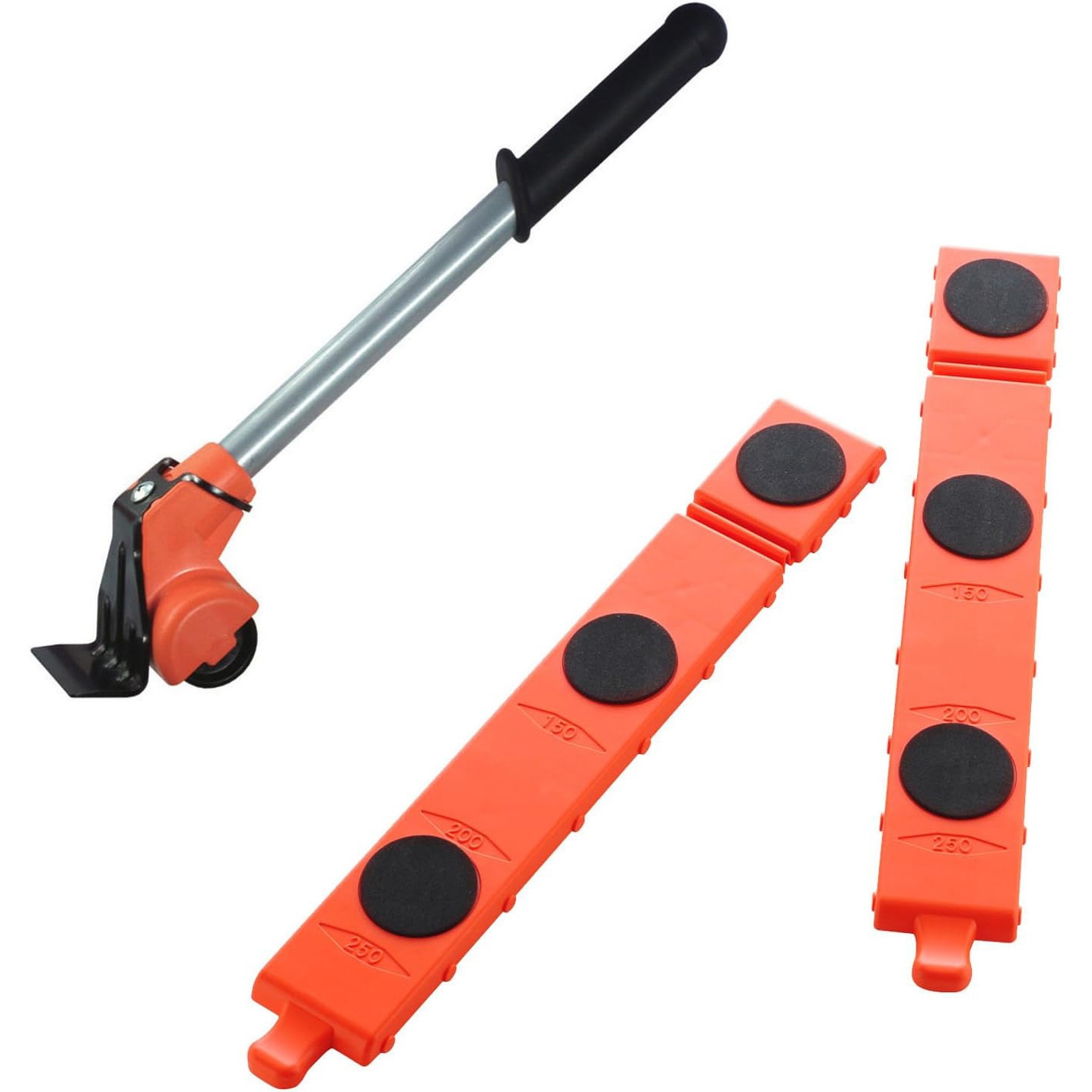 上達の早い安定した滑りのＲＯＴＡＣＩＯＮモデル１６０ｃｍが金具とセットでお買得！ A-76941 ドーリー 重量物移動 長尺台車 1セット アーネスト 【通販