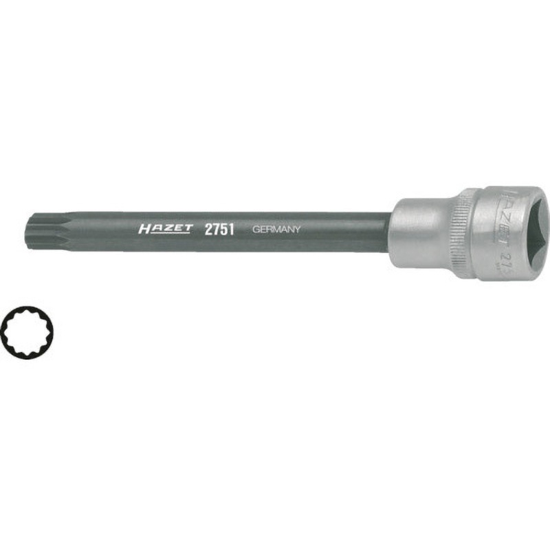 2751 シリンダーヘッドスクリュードライバーソケット 差込角12．7mm 1個 ハゼット 【通販モノタロウ】