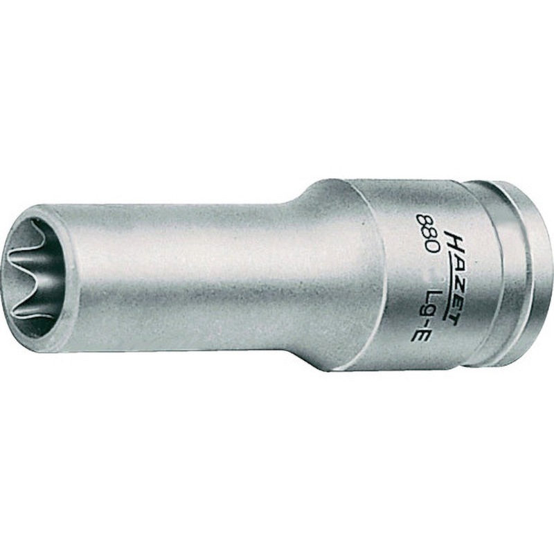 880LG-E12 ロングE型トルックスソケット(差込角9．5mm) 1個 ハゼット 【通販モノタロウ】