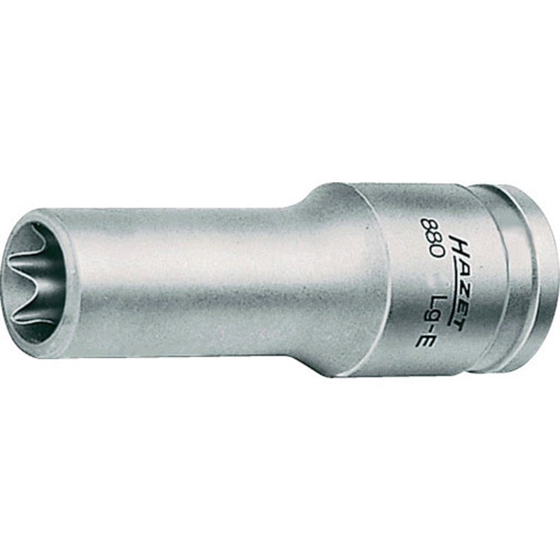 880LG-E14 ロングE型トルックスソケット(差込角9．5mm) 1個 ハゼット 【通販モノタロウ】