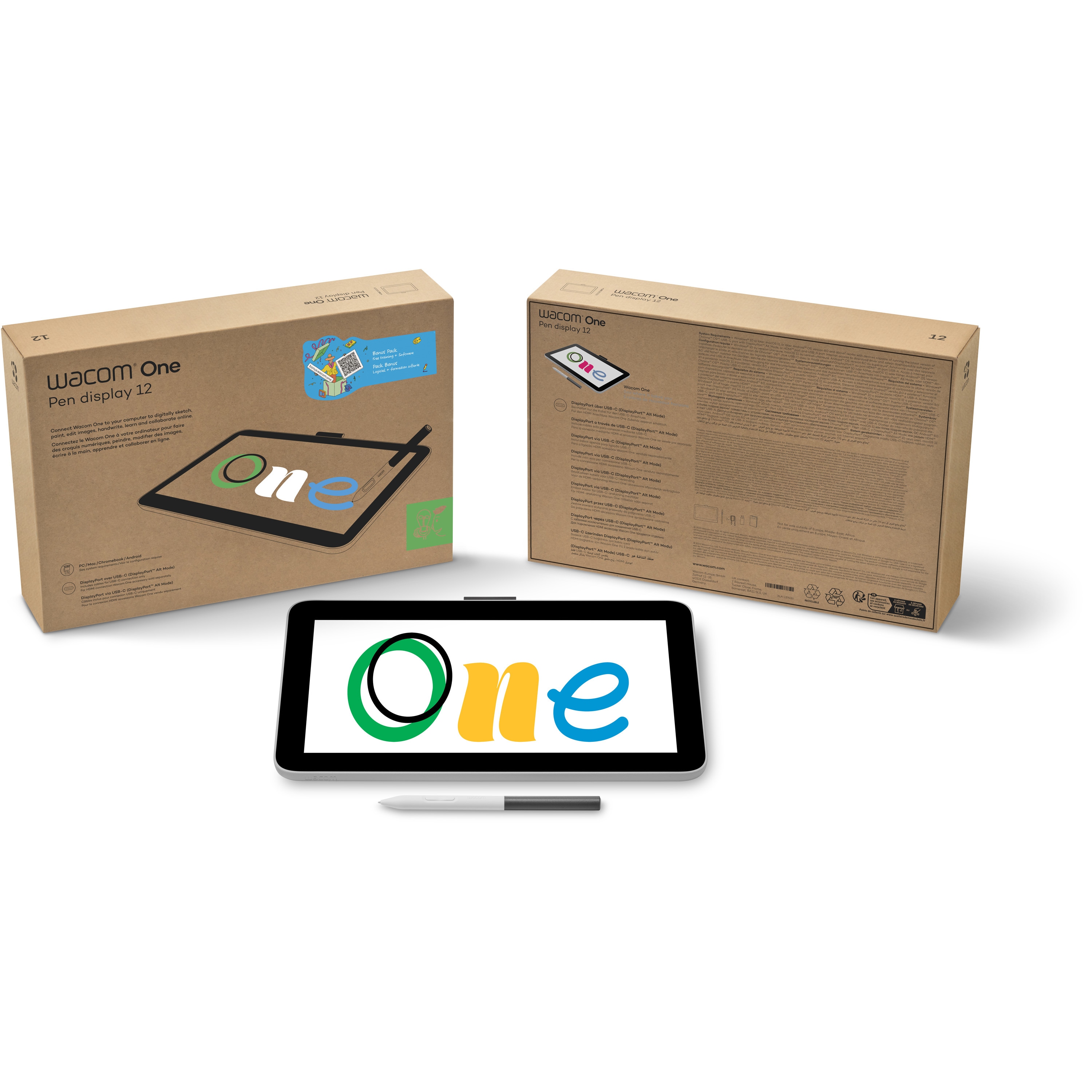 DTC121W4D Wacom One 12/液晶ペンタブレット 1台 wacom(ワコム) 【通販