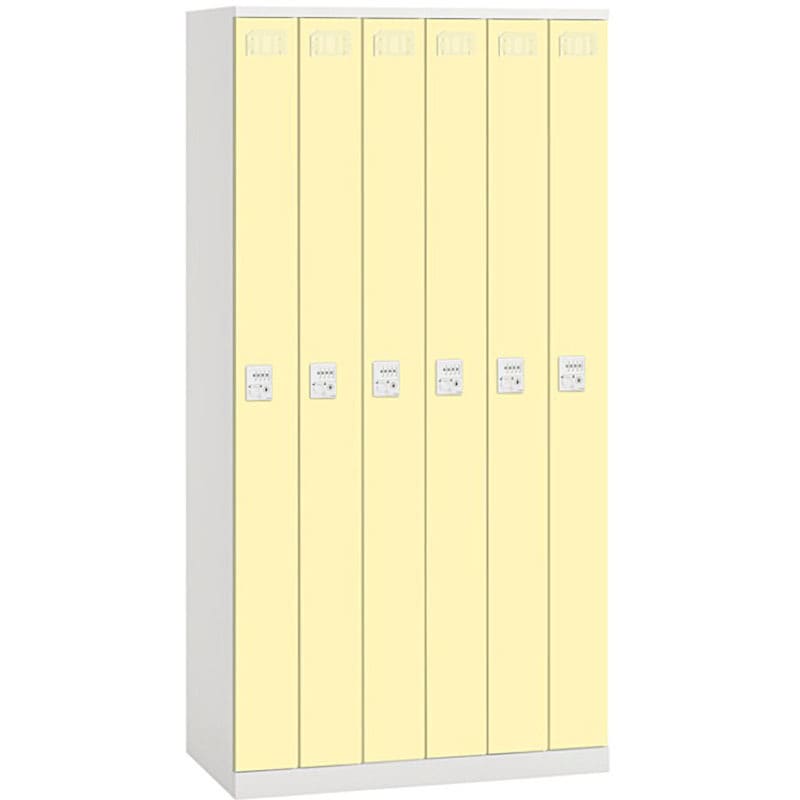 HCE-0961CF-YE クローレ塗装扉6人用ダイヤル錠＜配送時組立サービス付＞ 1台 イトーキ 【通販モノタロウ】