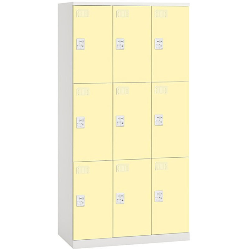 HCE-0933CF-YE クローレ塗装扉9人用ダイヤル錠＜配送時組立サービス付＞ 1台 イトーキ 【通販モノタロウ】 124,900円