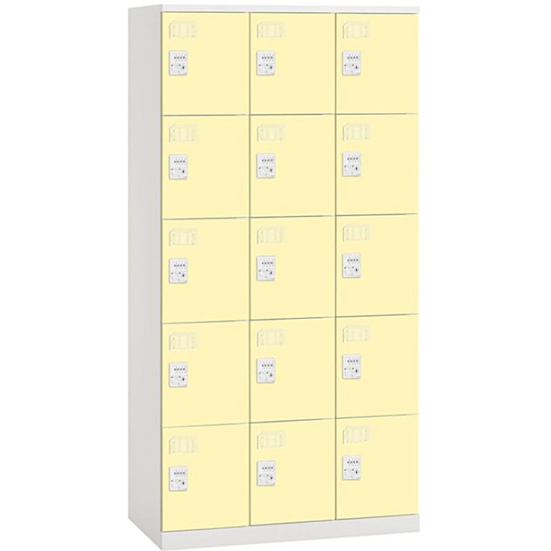 HCE-0935CF-YE クローレ塗装扉15人用ダイヤル錠＜配送時組立サービス付＞ 1台 イトーキ 【通販モノタロウ】