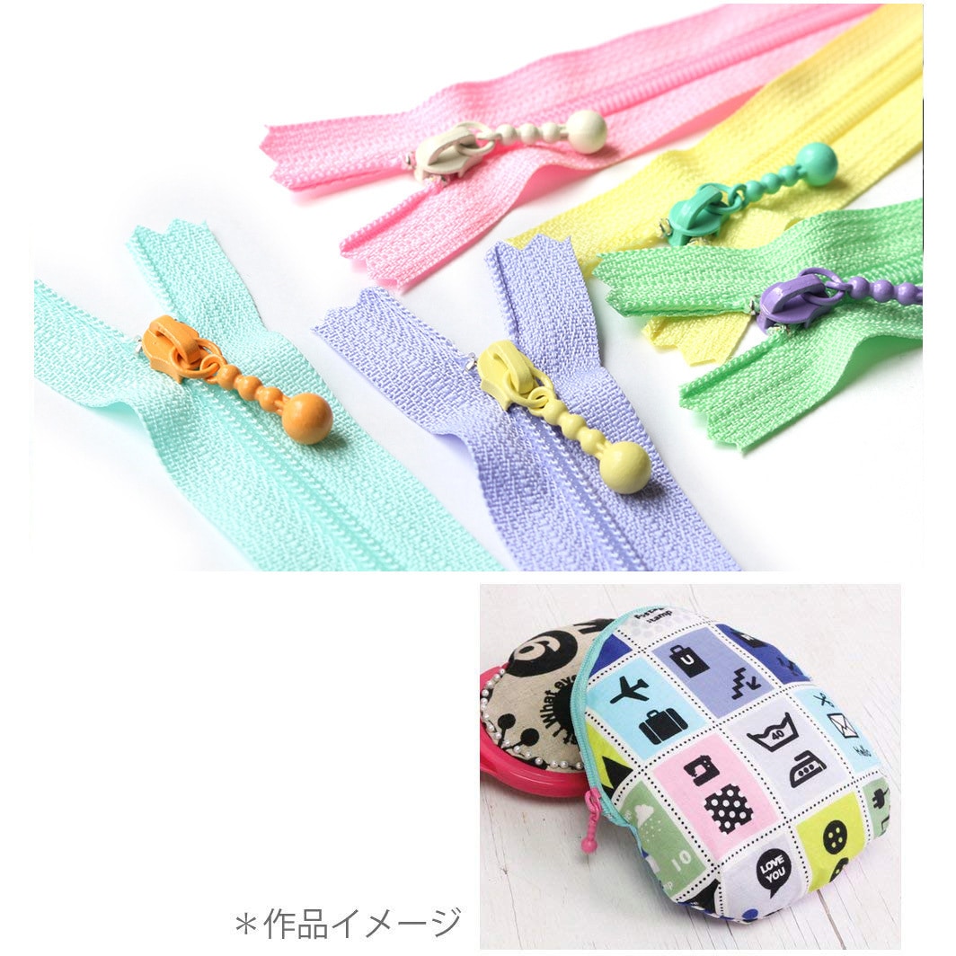 3CF14-COMIX-2 ポーチ用カラフルファスナー 日本紐釦貿易 寸法