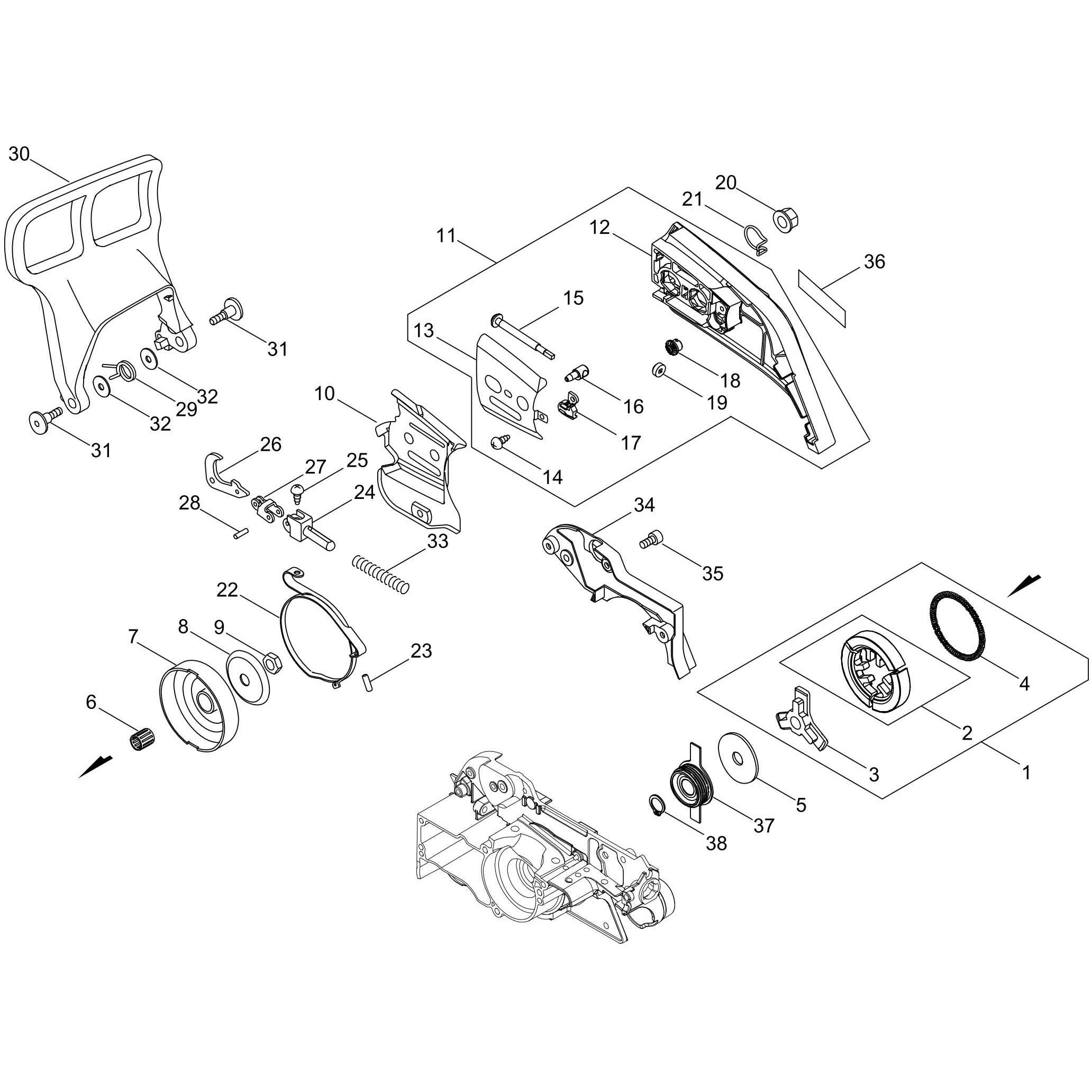 P100-001920 チェンブレーキ部品E2135S-3/8 新ダイワ スプロケツトガードASY   P100-001920