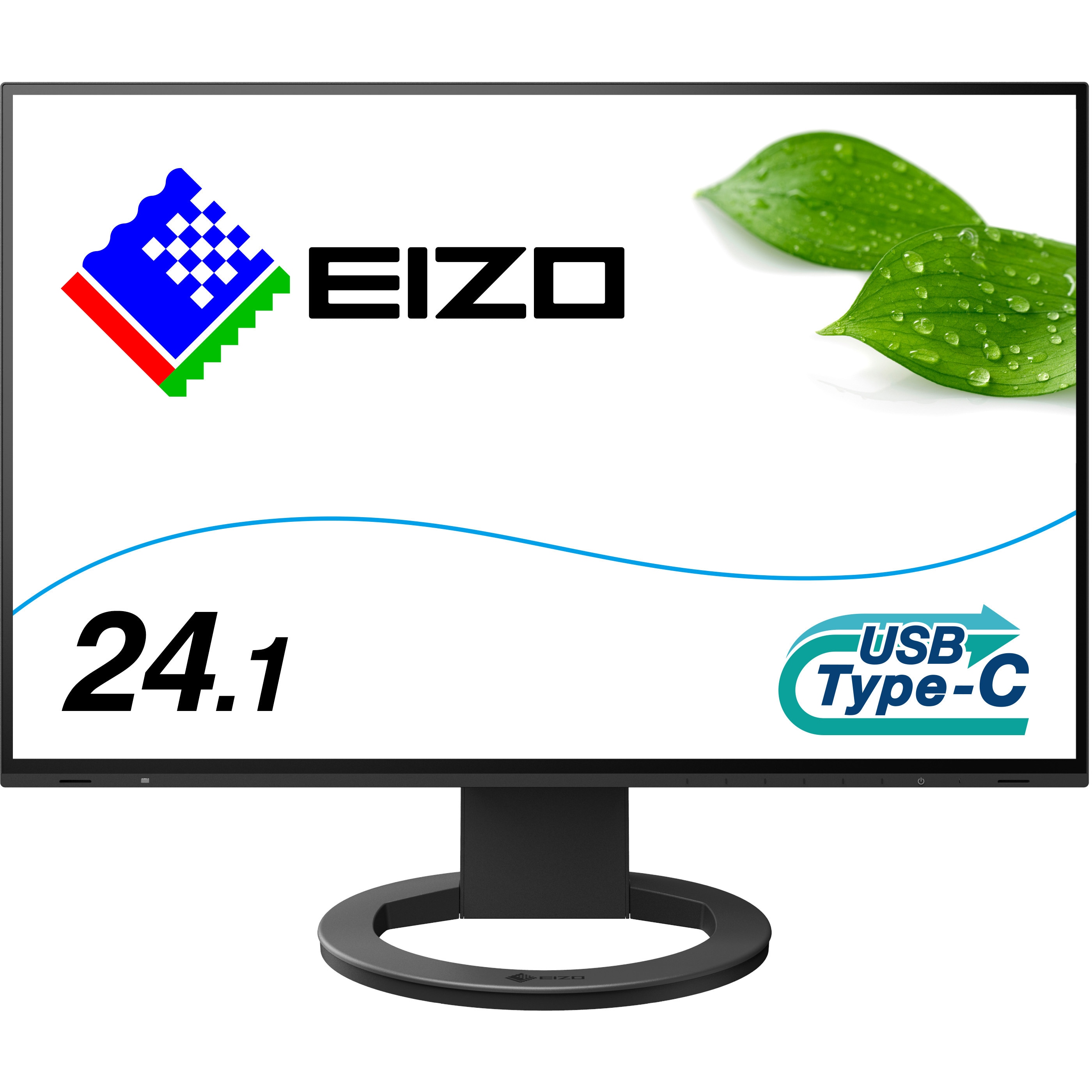 EV2485-BK 24.1型液晶モニター FlexScan EV2485 (WUXGA/USB Type-C， HDMI， DP/5年保証) EIZO  スピーカー(音声)1.0 W + 1.0 W パネル駆動方式IPS ブラック - 【通販モノタロウ】