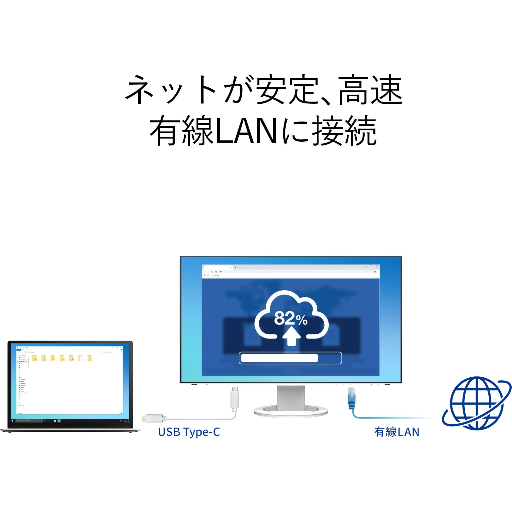 EV2795-WT 27.0型液晶モニター FlexScan EV2795 (WQHD/USB Type-C