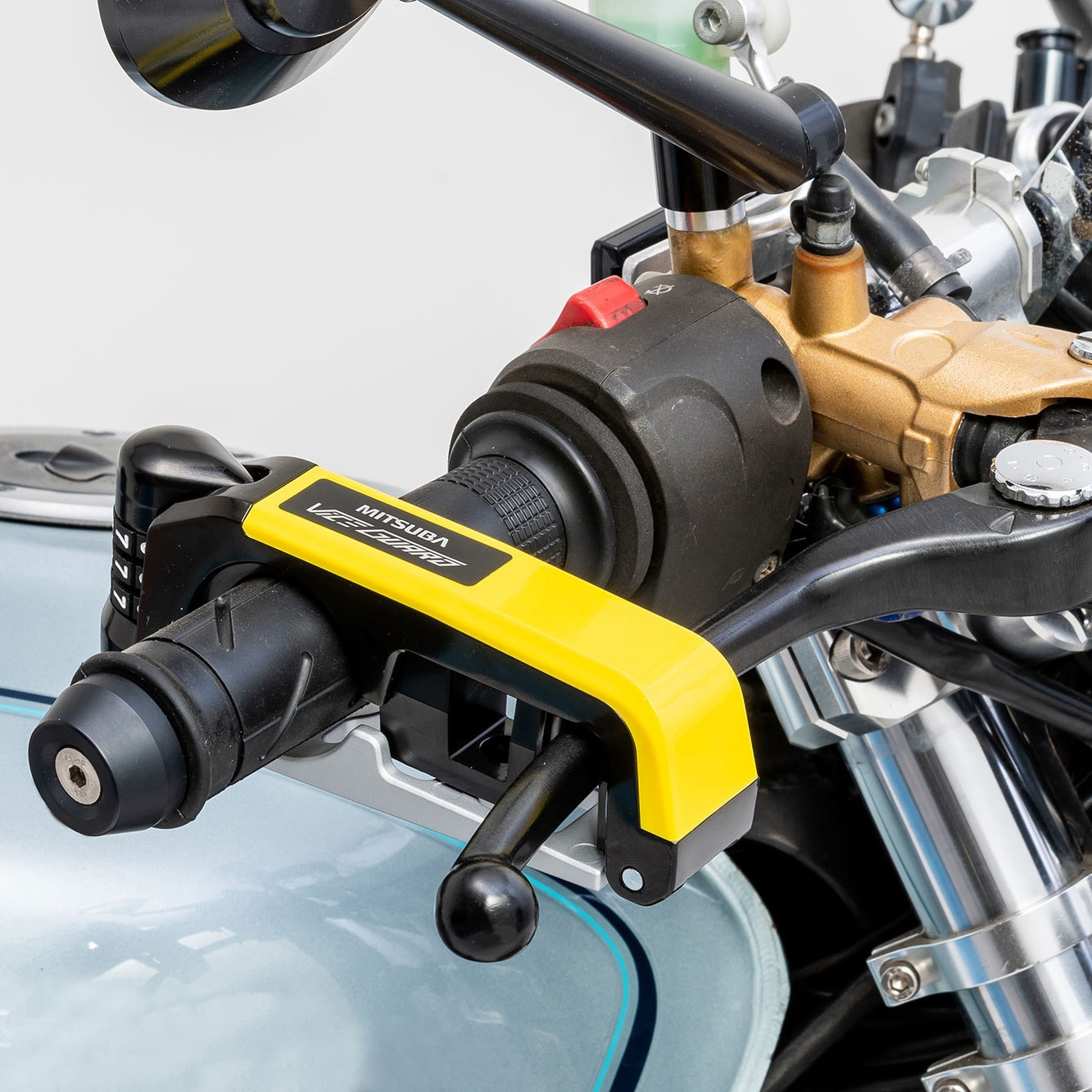 2輪ダイヤルレバーロック ミツバサンコーワ バイク用ハンドルロック
