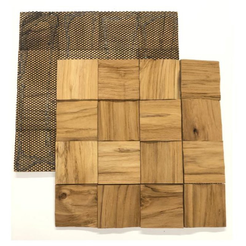 セドナクリフ(SEDONA CLIFF) 古木タイル・古木パネル(スクエアタイプ：100%チーク古材利用) マテリアルワールド シート