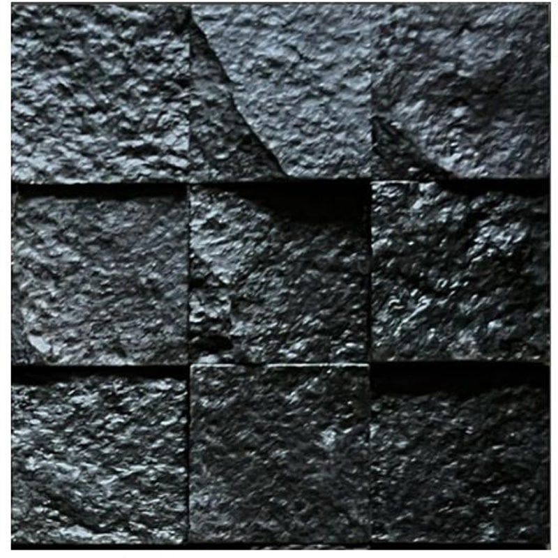 ミクロネシアンブラックジャック 石材木タイル・石材パネル(ジャワ鉄平ブラックカラー) マテリアルワールド シート 14,045円