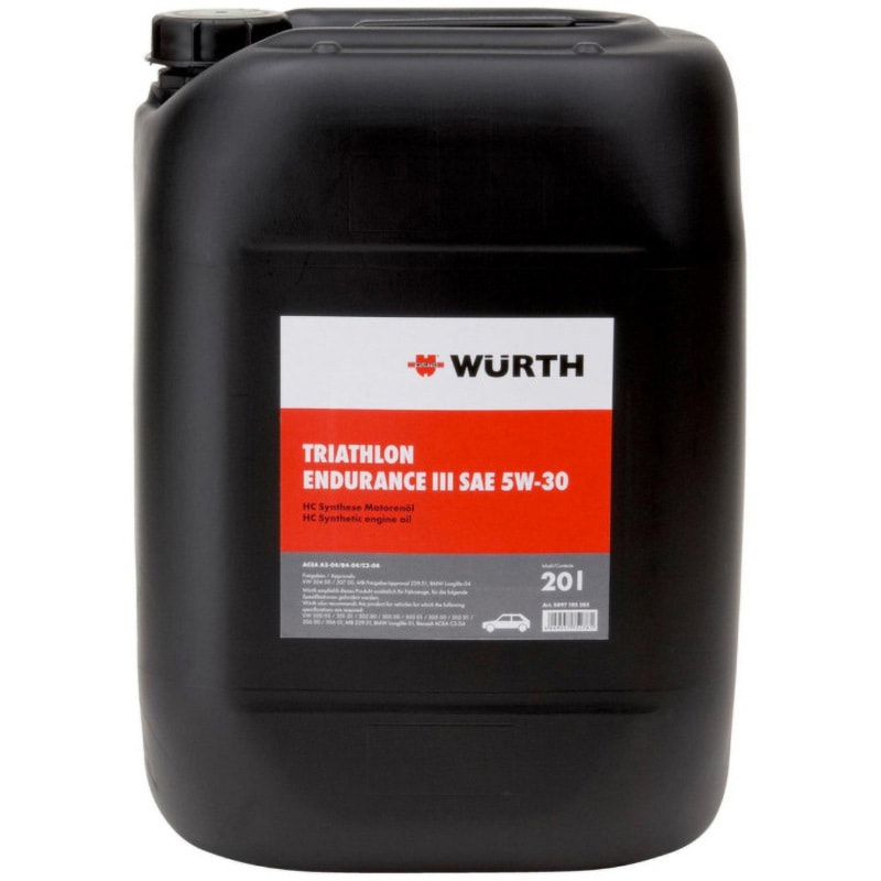0897105303089    1 エンジンオイル エンデュランスⅢ 5W30 WURTH(ウルト) API:SN ACEA:C3 容量20L 24,126円