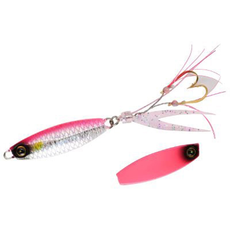 FS442 ジャックアイ豆クネクネ 10g HAYABUSA R魚鱗PKIW網目夜光/蛍光PK