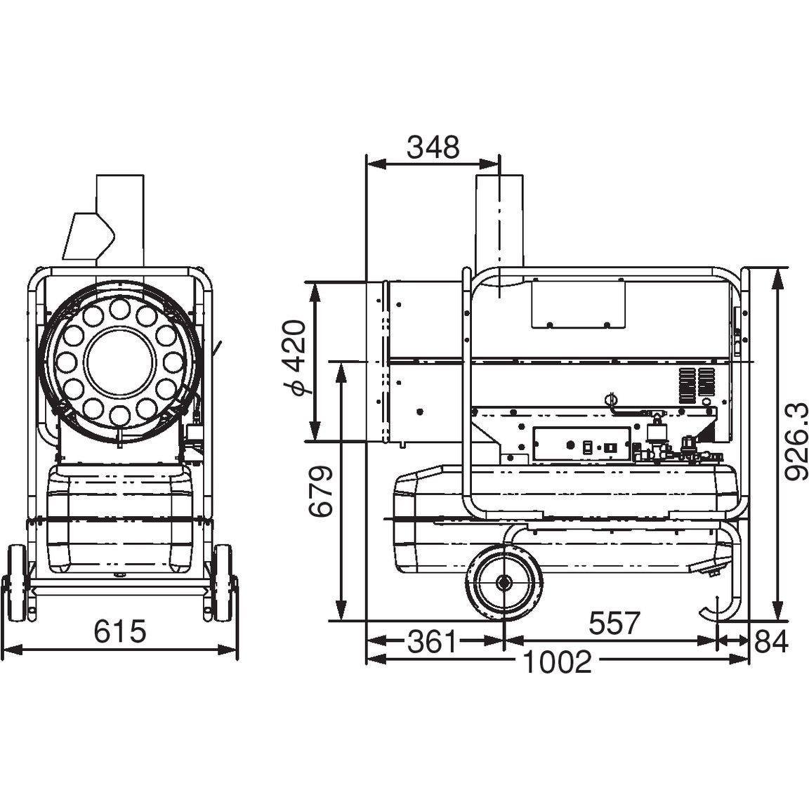 ジェットヒーター オリオン機械 【通販モノタロウ】