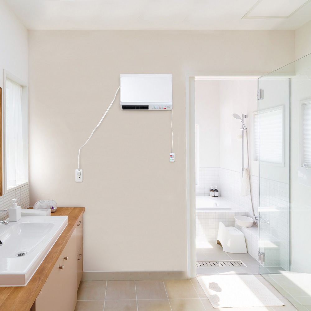 DWC-J120N-WH 人感センサー付脱衣所セラミックヒーター ゼピール