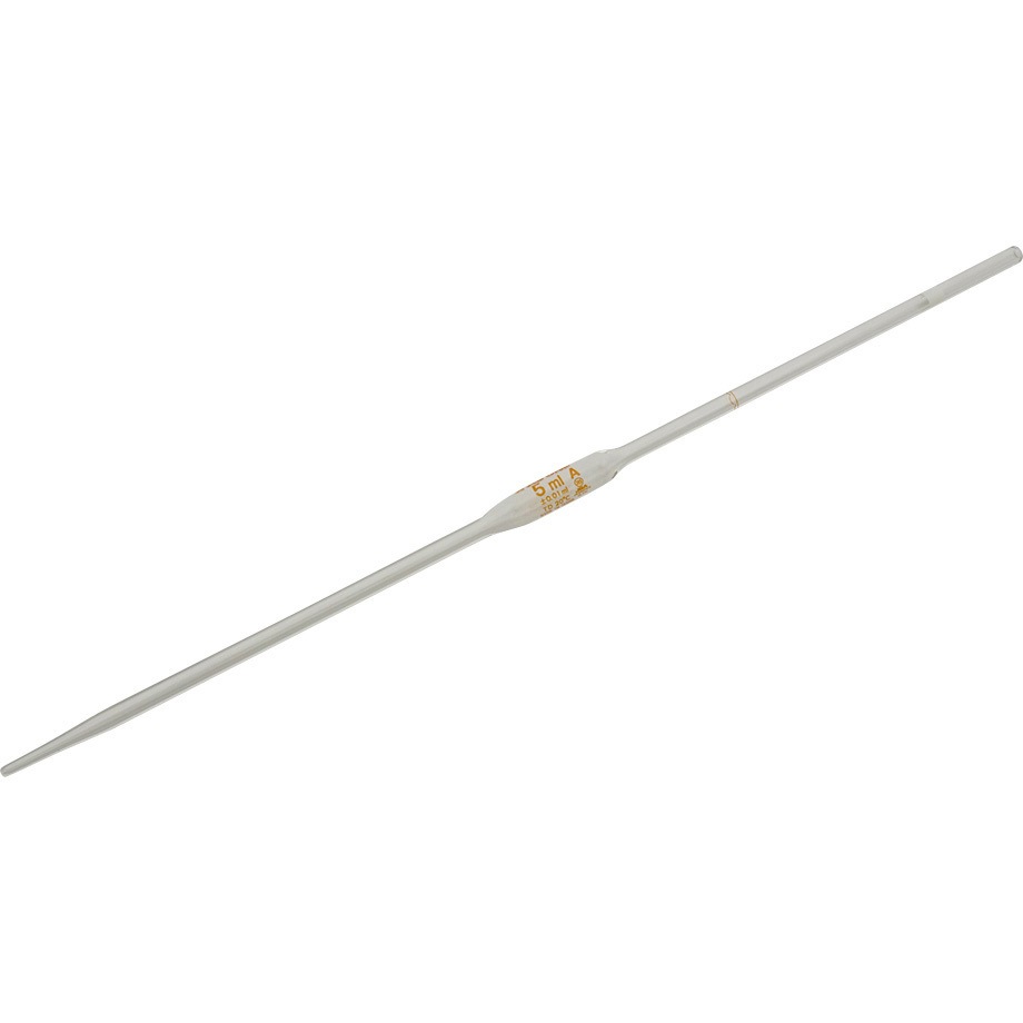 (一般校正(中国語)) ホールピペット クラスA 中国語版校正証明書付 アズワン 容量5mL  1本