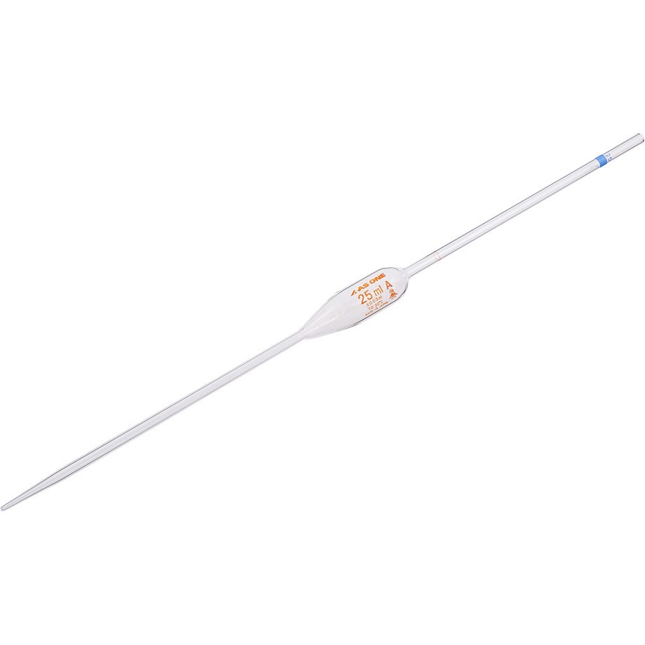 (一般校正(中国語)) ホールピペット クラスA 中国語版校正証明書付 アズワン 容量25mL  1本