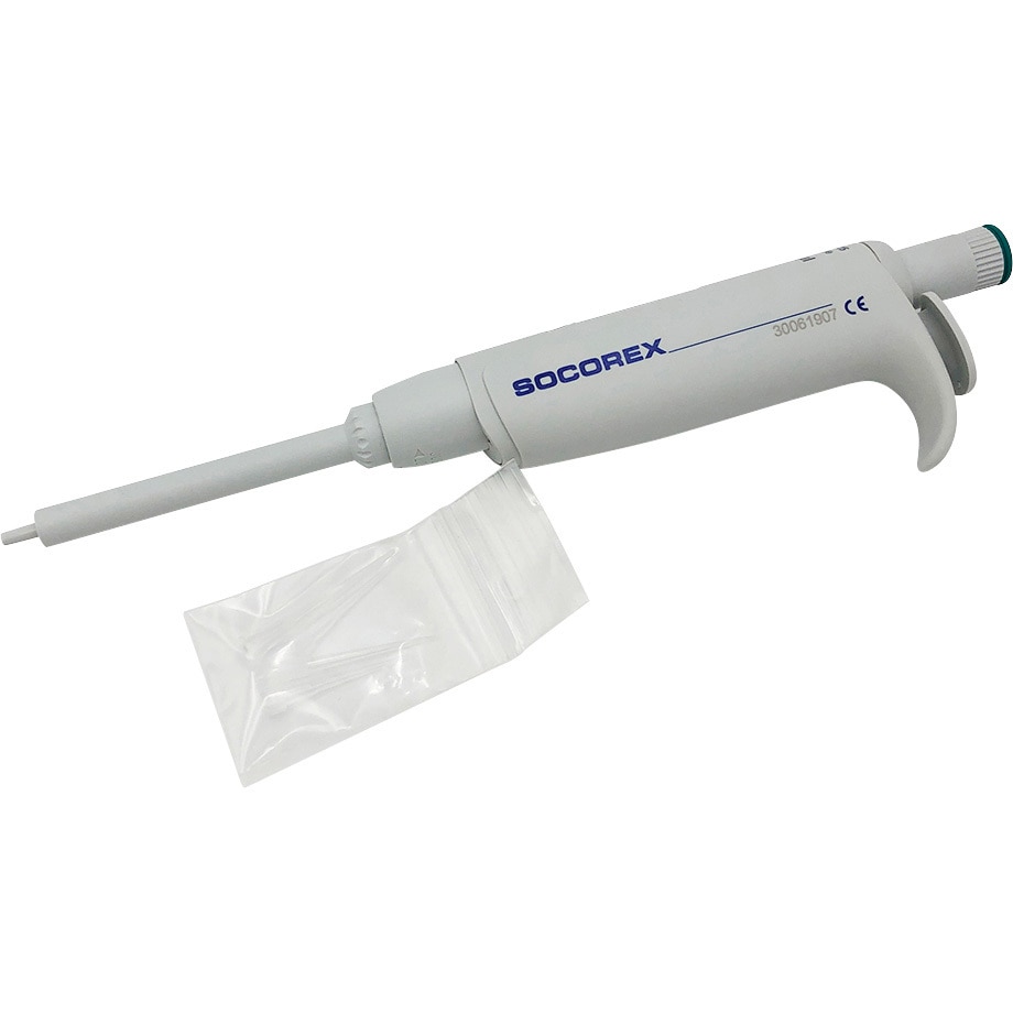 825.001(JCSS校正) マイクロピペット アキュラ JCSS校正証明書付 825シリーズ Socorex(ソコレックス) 容量0.5～10μL  1本