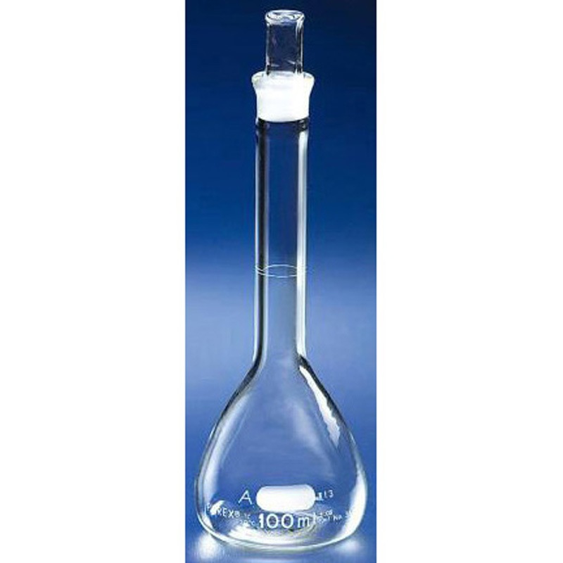 5640-50(一般校正) メスフラスコ CLassA 校正証明書付 PYREX