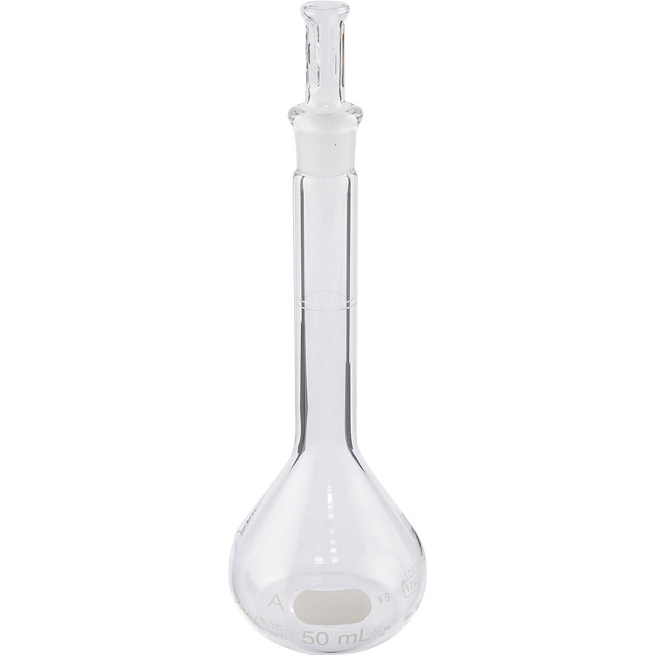 5640-50(一般校正) メスフラスコ CLassA 校正証明書付 PYREX