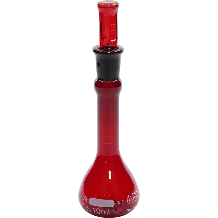 55640-10(一般校正) メスフラスコ CLassA 校正証明書付 PYREX(パイレックス) 10mL