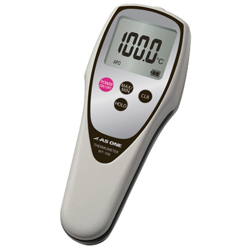 WT-100(一般校正(中国語)) 防水デジタル温度計 中国語版校正証明書付 WTシリーズ アズワン 測定温度範囲-40～250℃
