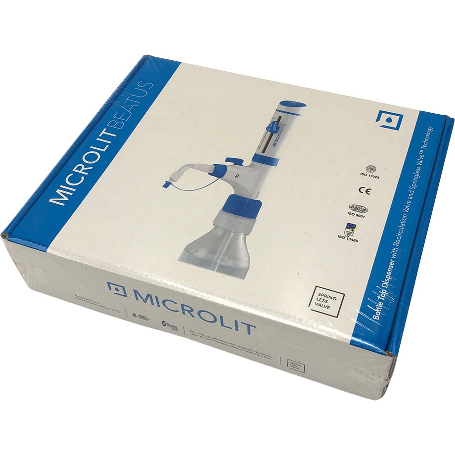 BEAT10(JCSS校正) ボトルトップディスペンサー 泡抜き機構付 JCSS校正証明書付 BEATシリーズ 1個 MICROLIT 【通販モノタロウ】