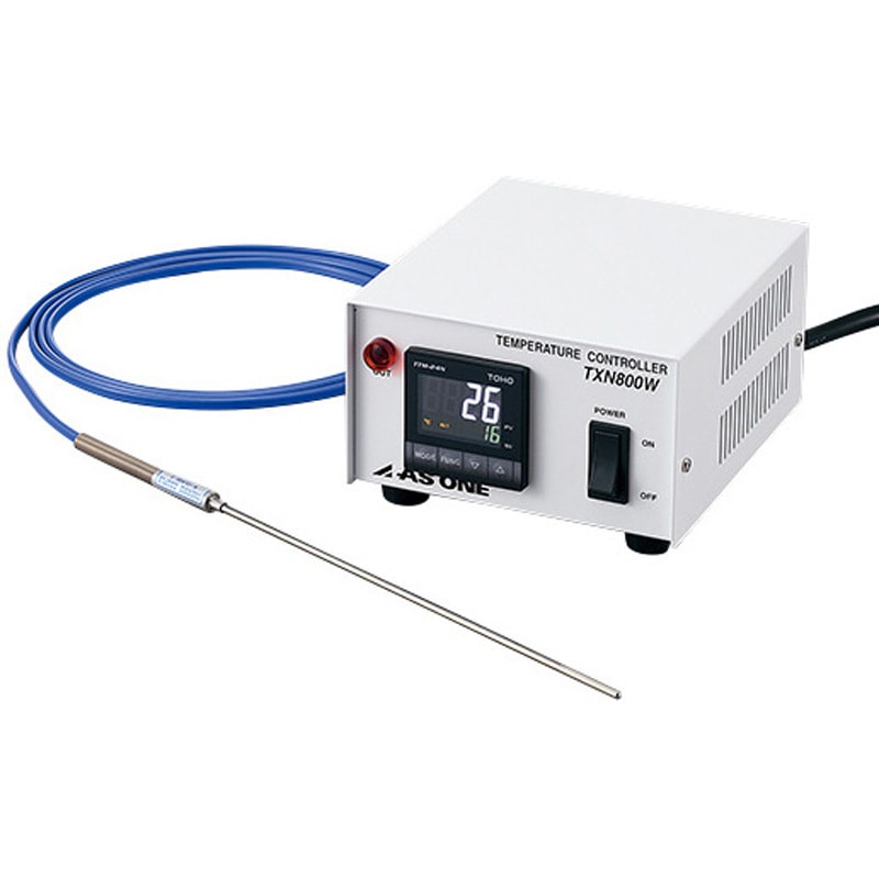 TXN800W(一般校正(英語)) デジタル温度調節器 アラート用出力付 英語版校正証明書付 1個 アズワン 【通販モノタロウ】