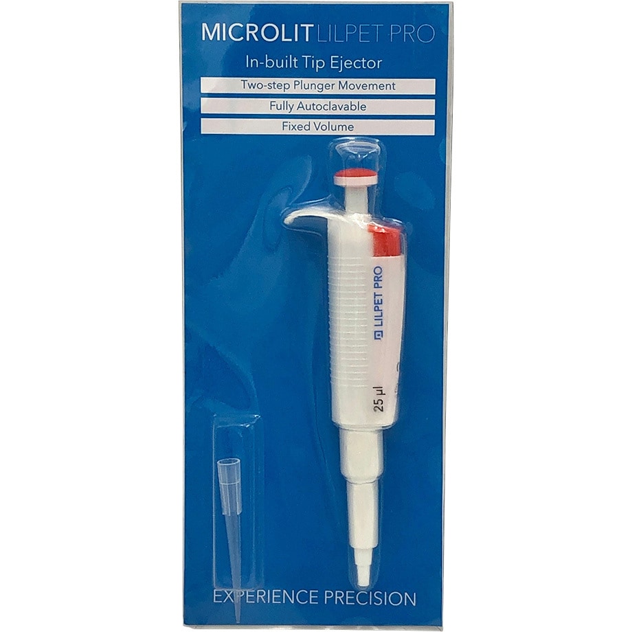 LILP-25(JCSS校正) 小型定量ピペット イジェクタ付き JCSS校正証明書付 LILPシリーズ MICROLIT 容量25μL  1台