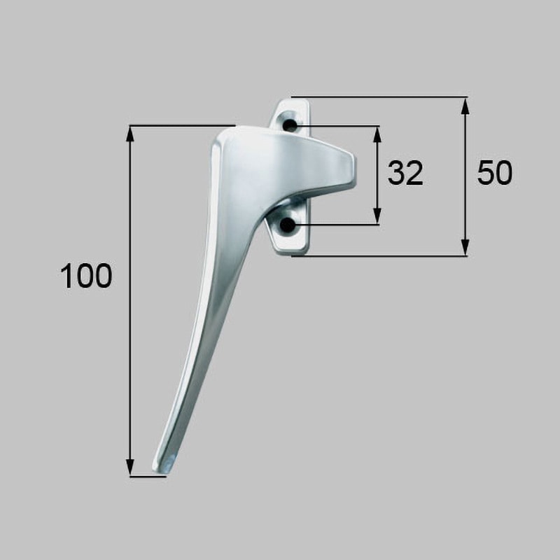 LIXIL（トステム） カムラッチハンドル シルバー カムラッチハンドル