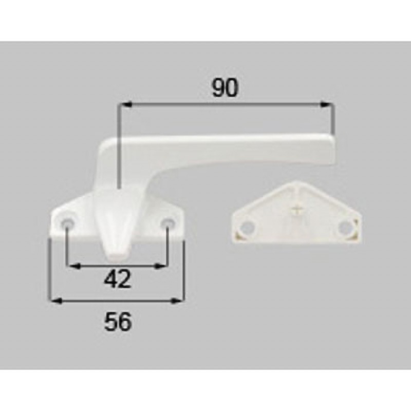 H8KH204R カムラッチハンドル 新日軽(LIXIL) ホワイト色 6,148円