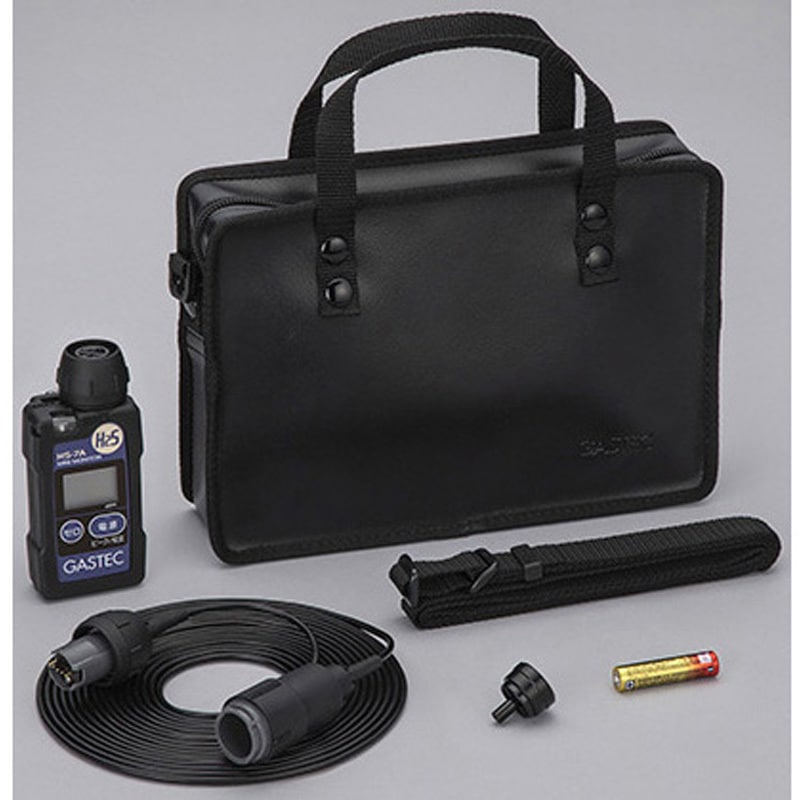GASTEC 装着形硫化水素濃度指示警報計 ( HS-7A ) 装着形硫化水素検知警報計 5mコード付属 HS-7A-Sシリーズ 一般校正