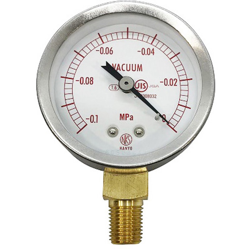 1086 0(一般校正) 真空メーター真空デシケーター用 校正証明書付 1個 アズワン 【通販モノタロウ】