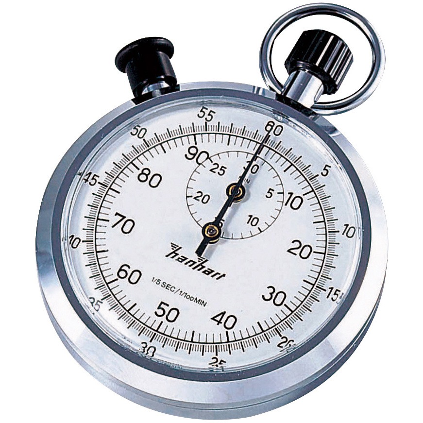 122-0301-00(一般校正(英語)) ストップウォッチ 1周60秒 英語版校正証明書付 122シリーズ 1個 ハンハート社 【通販モノタロウ】