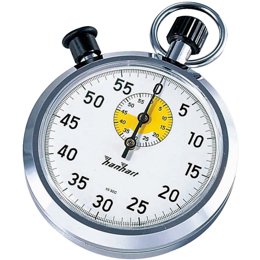 ストップウォッチ 1周60秒 英語版校正証明書付 122シリーズ ハンハート