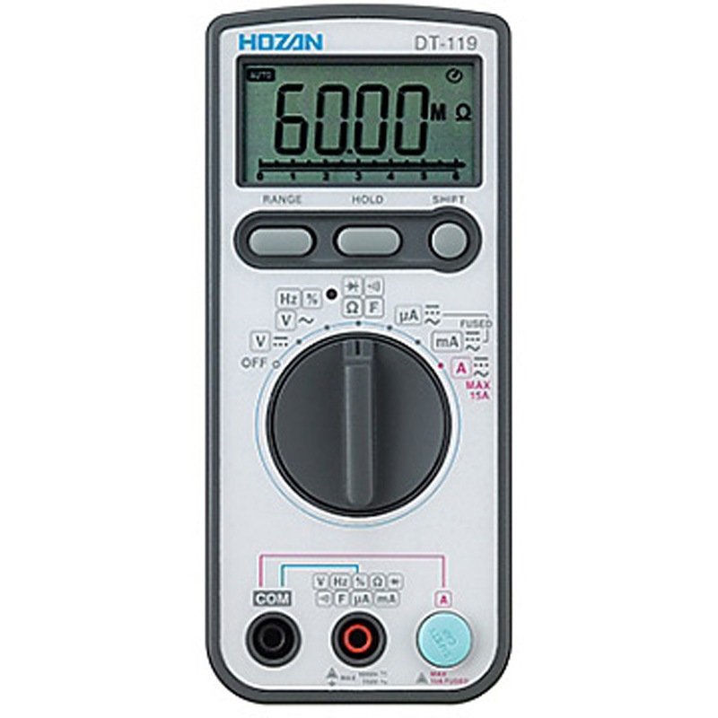 DT-119-TA(JCSS校正) デジタルマルチメーター JCSS校正 DT-119シリーズ 1個 ホーザン 【通販モノタロウ】