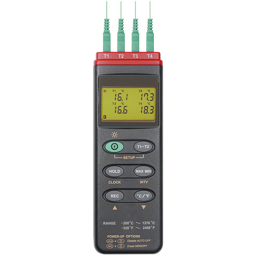 MT-309(一般校正(中国語)) 4チャンネルデジタル温度計 データロガー内蔵型 中国語版校正証明書付 1台 マザーツール 【通販モノタロウ】