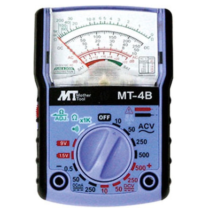 MT-4B(KOUSEI)(一般校正) アナログミニテスタ 校正証明書付 1個 マザーツール 【通販モノタロウ】