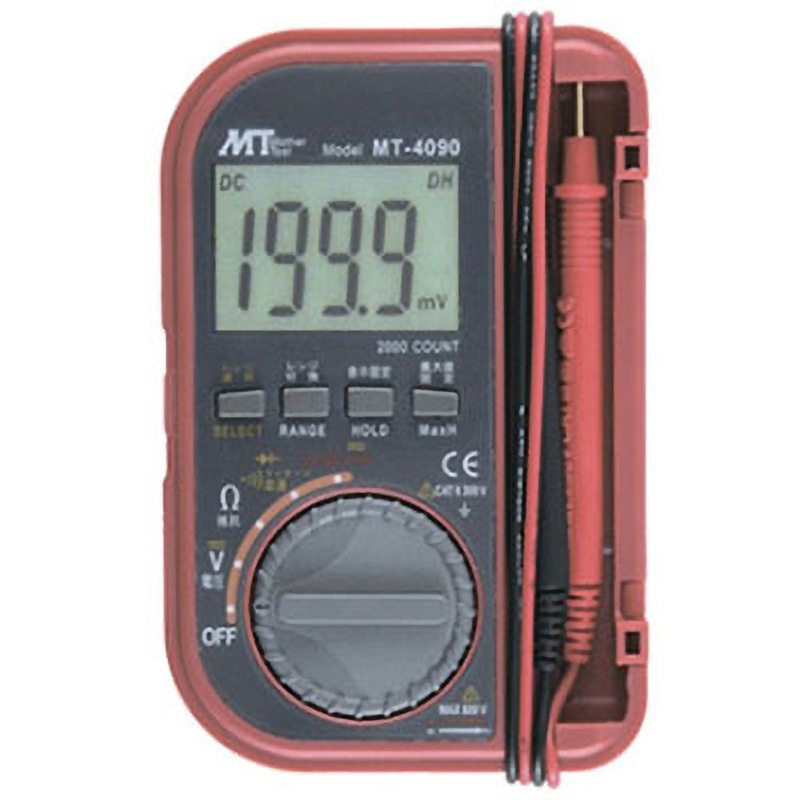 MT-4090(KOUSEI)(一般校正) ポケット型デジタルマルチメーター 校正証明書付 MTシリーズ 1個 マザーツール 【通販モノタロウ】