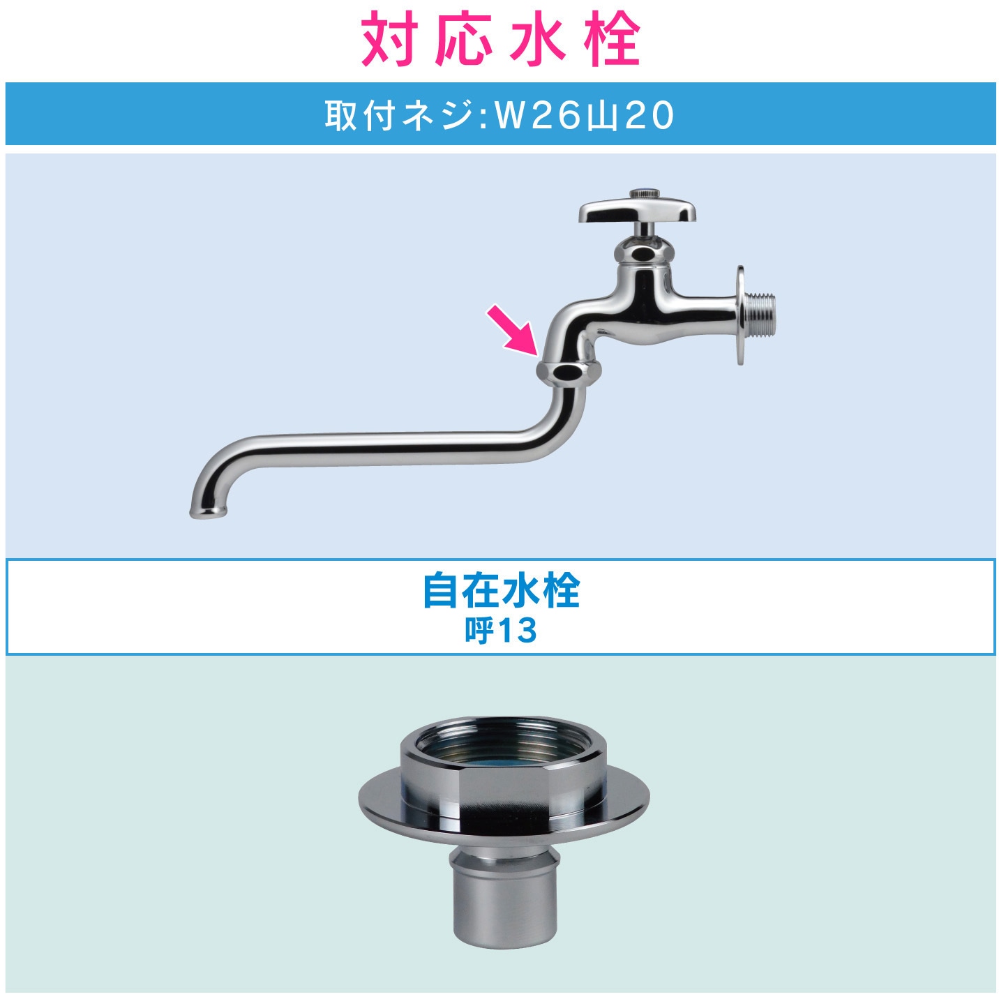 GA-LB017 赤札見つけ 洗濯機用ニップル ワンタッチ給水