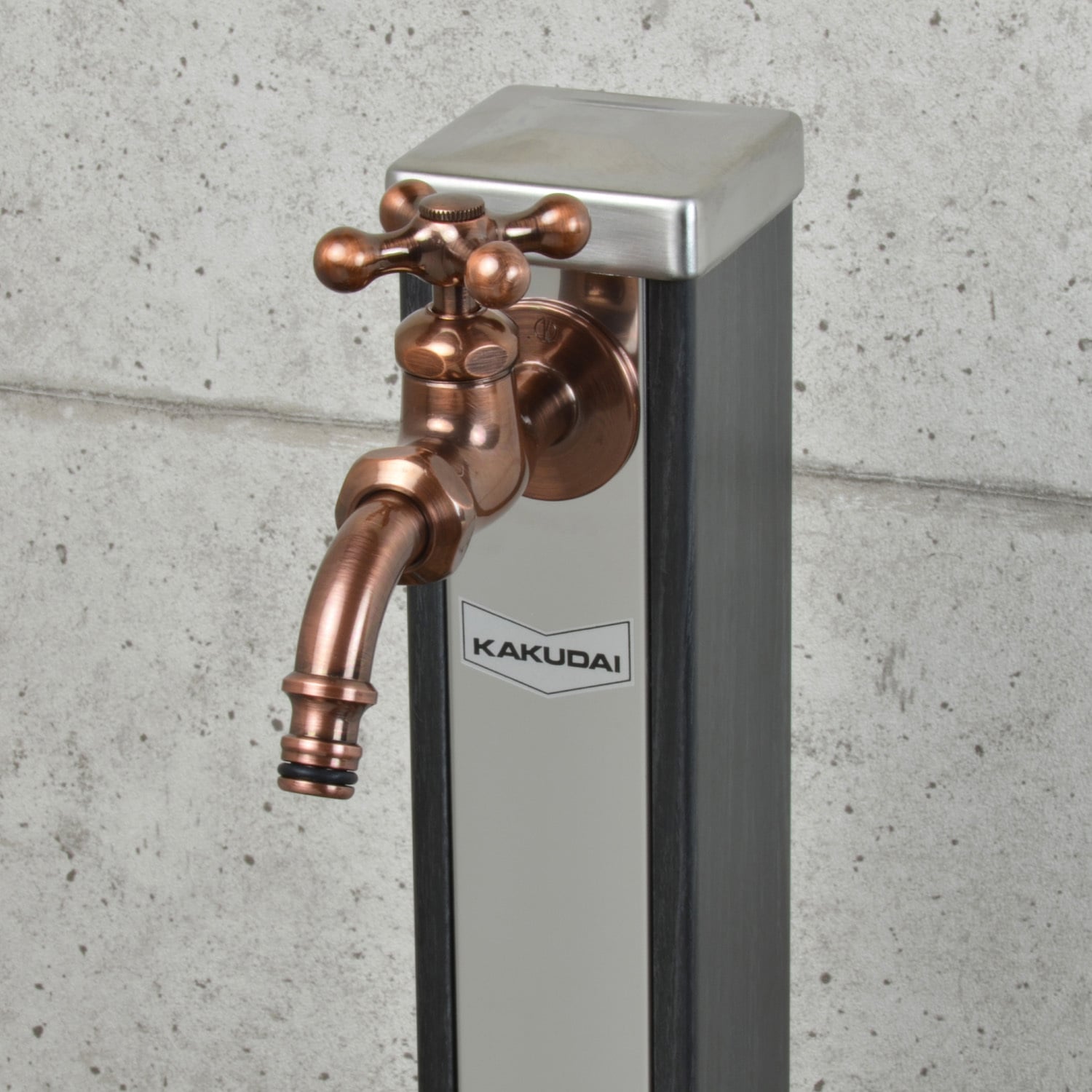 カクダイ KAKUDAI ガーデン用万能ホーム水栓//マットブラック 701-309