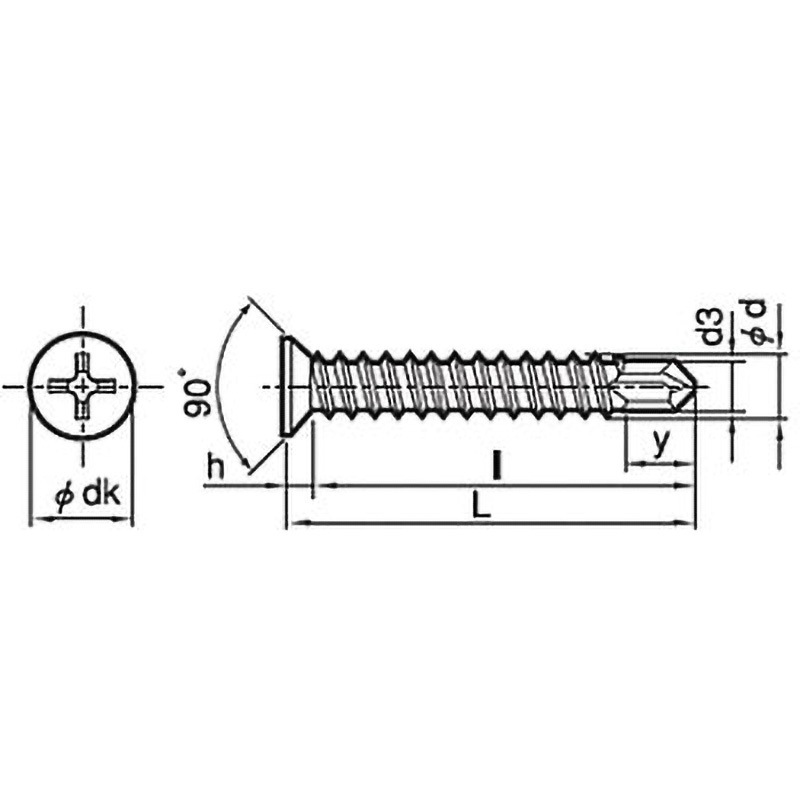 M4×10 ピアス皿小頭(SUS410/ブラック)(小箱) 大阪魂 呼びM4長さ10mm 1箱(1500個)