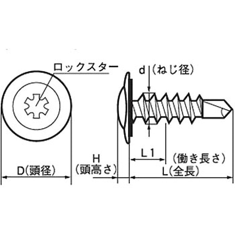 M5×19 ロックスター(ウルトララインリセス)モドトラス(サンドホワイト)(鉄)(小箱) 大阪魂 呼びM5長さ19mm 1箱(500個) 24,405円