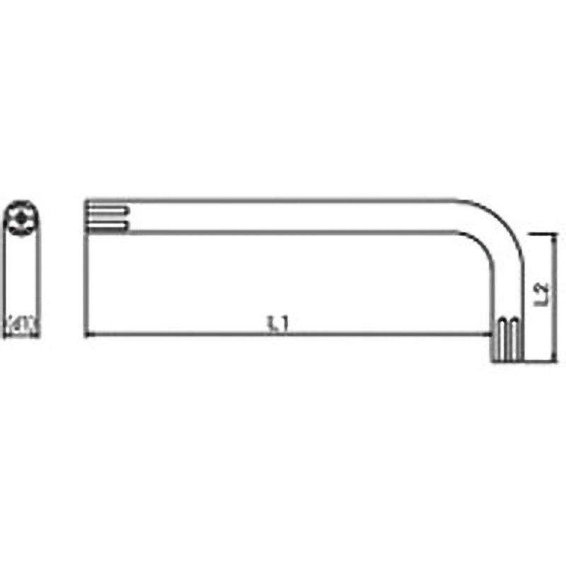 T-27 TRF/いたずら防止用ねじTRXL型レンチ(鉄/3価ホワイト)  (小箱) 日本パワーファスニング 1箱(100個) T-27
