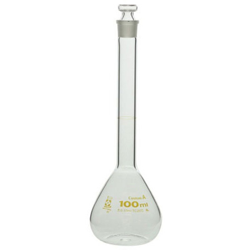 026050-100(一般校正) メスフラスコ 全量フラスコ・カスタムA 校正証明書付 026050シリーズ SIBATA(柴田科学) 100mL