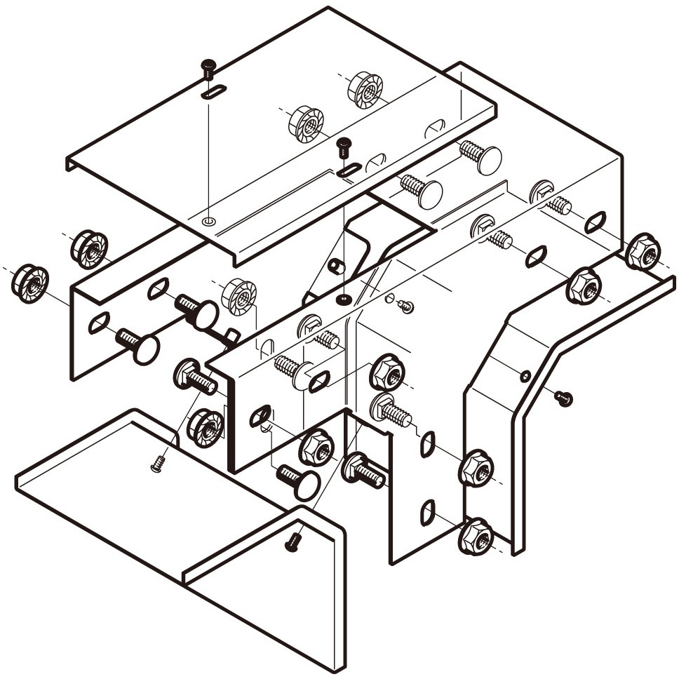 DOT12 ダクト(垂直T形エルボ) ネグロス電工 立下り DP12用  1個