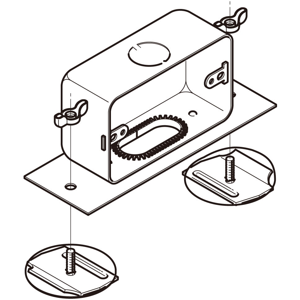 DBC3 ダクト(コンセントボックス) ネグロス電工 DP3用 1個 DBC3